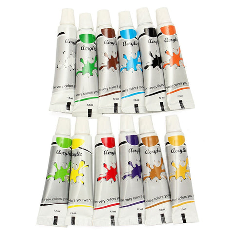 12ml Paint Tubes Draw Painting Acrylic Color